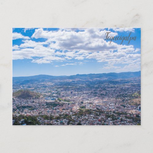 Tegucigalpa Honduras Cityscape Postcard