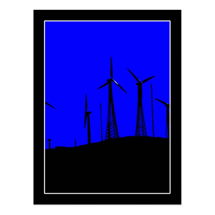 Tehacapi Wind Farm Silhouette (1) Postcards