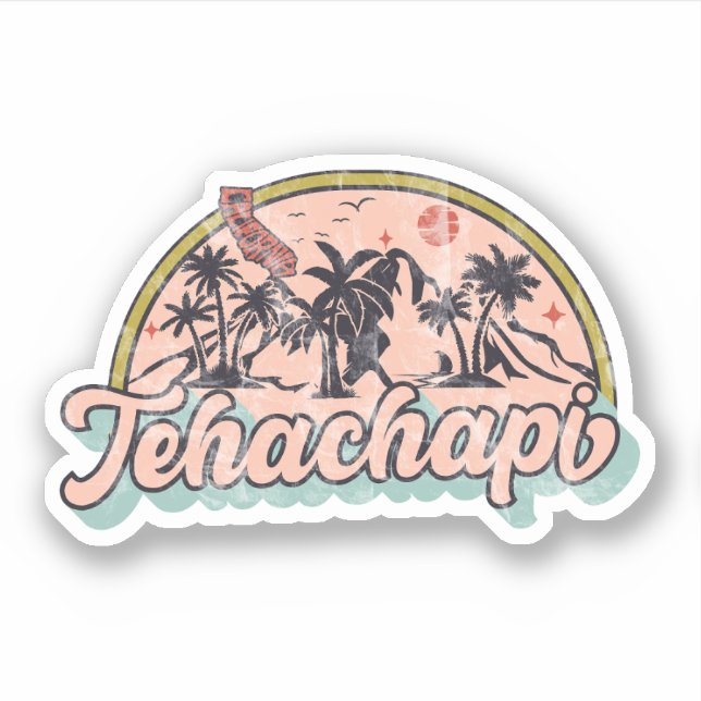 Tehachapi, California Sticker (Front)
