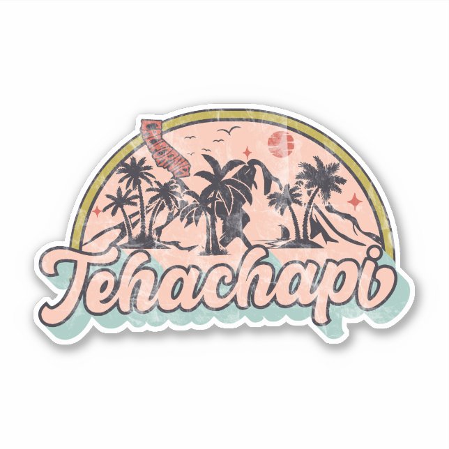 Tehachapi, California Sticker (Front)