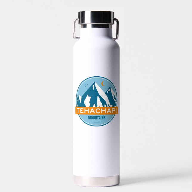 Tehachapi Mountains California Stars Moon Water Bottle (Front)