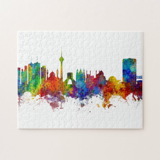 Tehran Iran Skyline Jigsaw Puzzle (Horizontal)