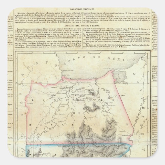 Tehuantepec, Mexico Square Sticker (Front)