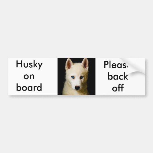 Tehya _ Siberian Husky Bumper Sticker