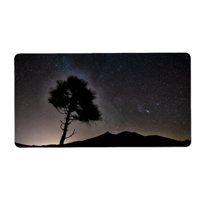 Teide National Park at night Label (Front)