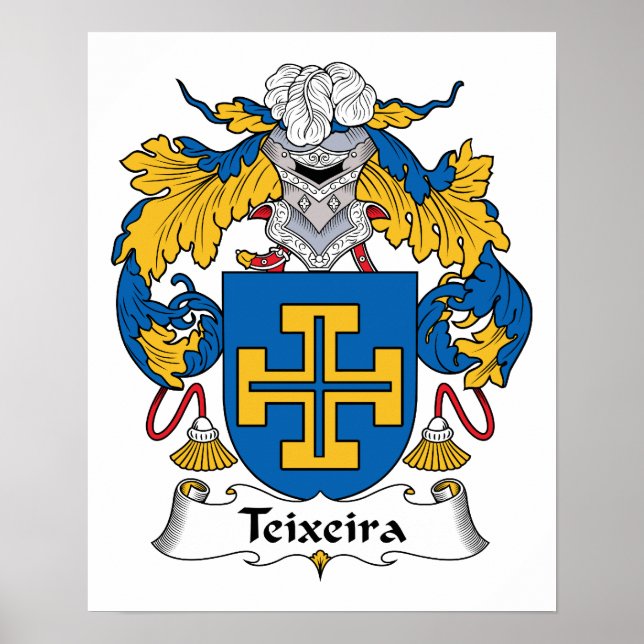 Teixeira Family Crest Poster (Front)