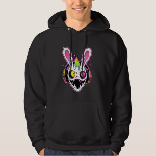 Tekk Drum and Bass DJ Rabbit Trippy EDM Rave Hoodie