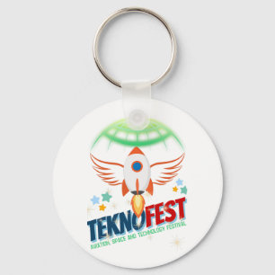 TEKNOFEST Rocket Design - Aviation and Technology Keychain