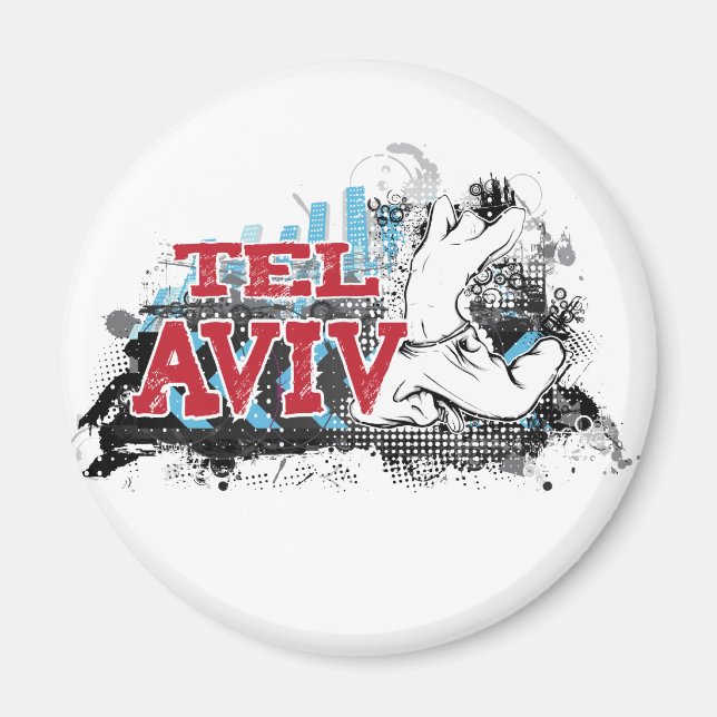 TEL AVIV - A grunge style of Israel's #1 City Magnet (Front)