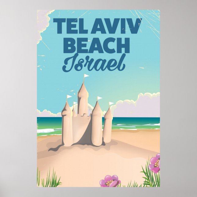 Tel Aviv Beach Israel beach poster (Front)