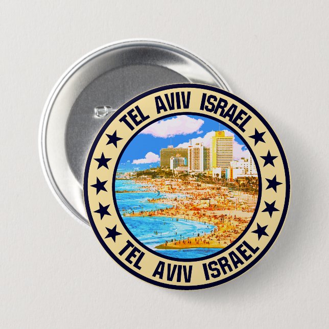 Tel Aviv                                           Button (Front & Back)