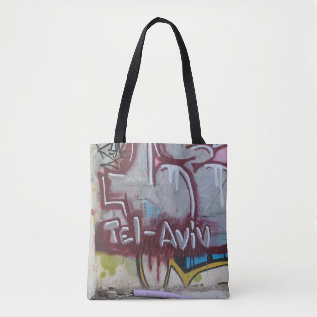 Tel Aviv Graffiti Tote Bag (Front)