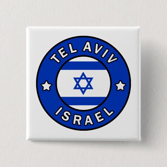 Tel Aviv Israel Button (Front)