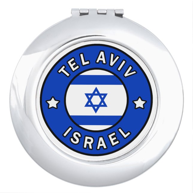 Tel Aviv Israel Compact Mirror (Front)