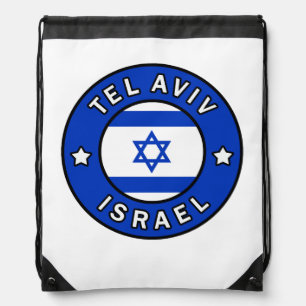 Tel Aviv Israel Drawstring Bag