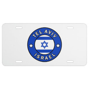 Tel Aviv Israel License Plate