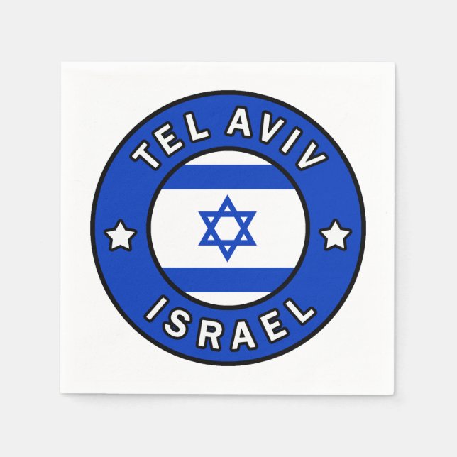 Tel Aviv Israel Napkins (Front)