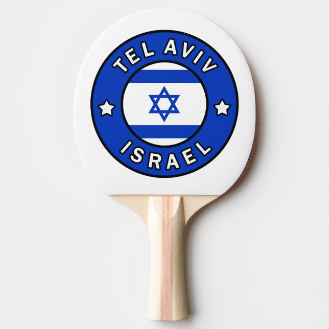 Tel Aviv Israel Ping Pong Paddle (Front)