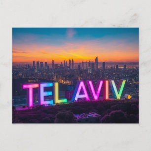 Tel aviv israel postcard