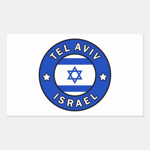 Tel Aviv Israel Rectangular Sticker