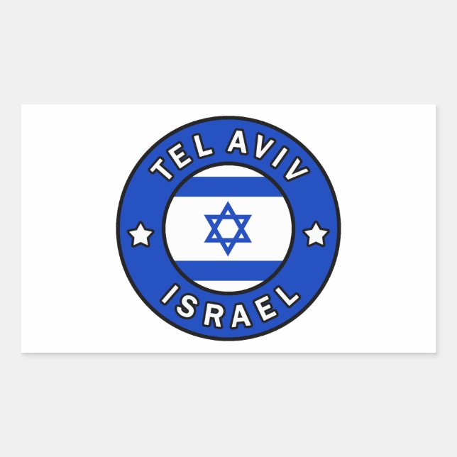 Tel Aviv Israel Rectangular Sticker (Front)