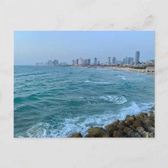 Tel Aviv, Israel Shoreline Postcard (Front)