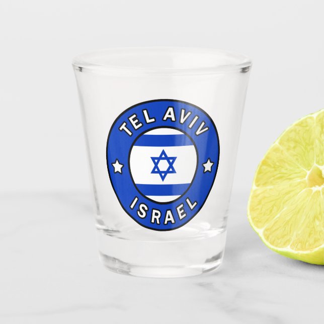 Tel Aviv Israel Shot Glass (Front)