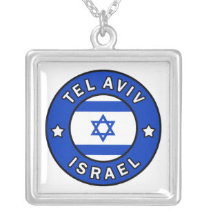 Tel Aviv Israel Silver Plated Necklace