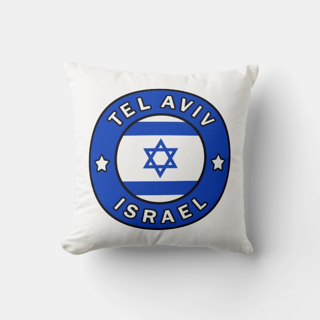 Tel Aviv Israel Throw Pillow (Front)