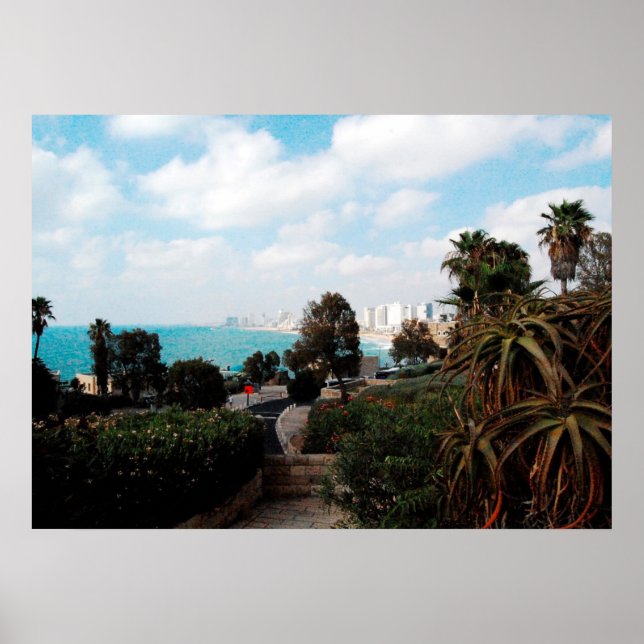 Tel Aviv photo from Abrasha Park, Jaffa, Israel Poster (Front)
