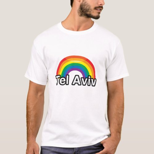 TEL AVIV PRIDE RAINBOW _png T_Shirt