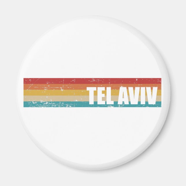 Tel Aviv vintage Magnet (Front)