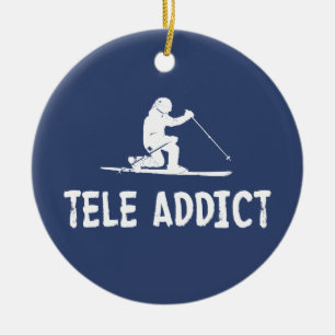 Tele Addict Ceramic Ornament