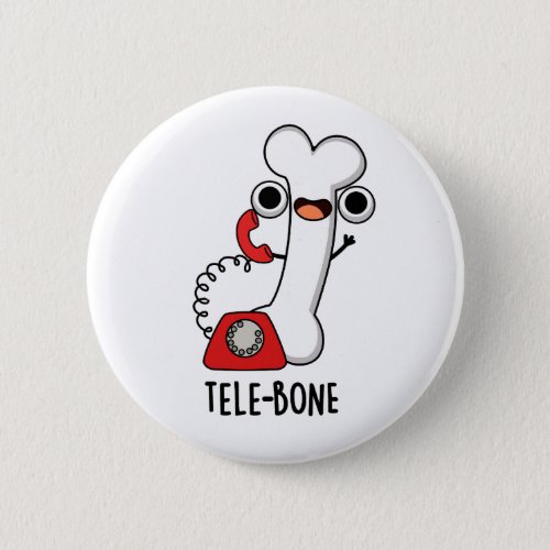 Tele_bone Funny Bone Telephone Pun  Button