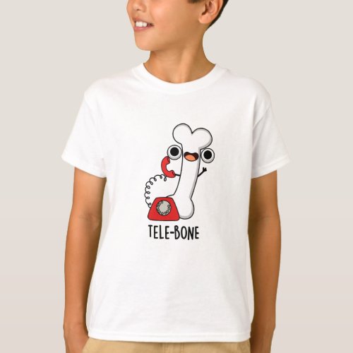 Tele_bone Funny Bone Telephone Pun  T_Shirt
