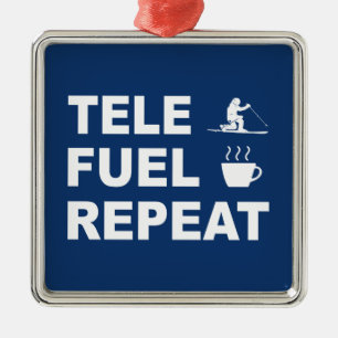 Tele Fuel Repeat Metal Ornament