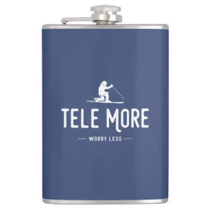 Tele More Worry Less Flask