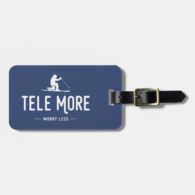 Tele More Worry Less Luggage Tag (Front Horizontal)