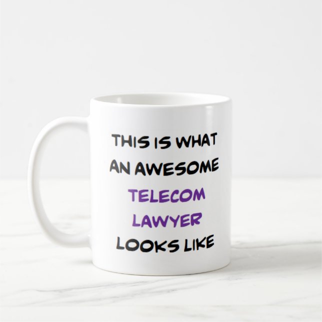 telecom lawyer, awesome coffee mug (Left)