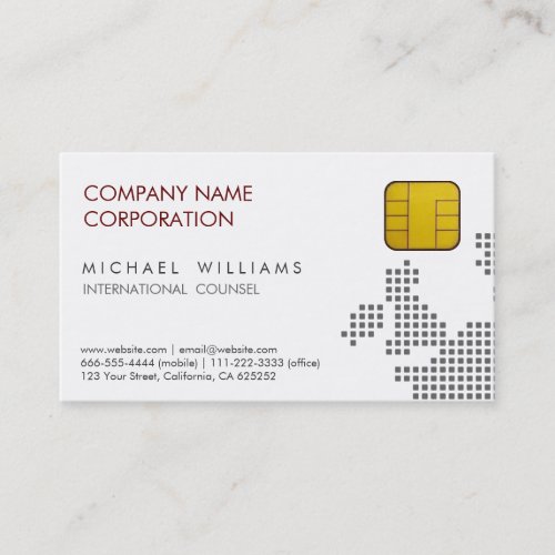 TELECOMMUNICATIONS CHIP SIM GSM MOBILE PHONE BUSINESS CARD