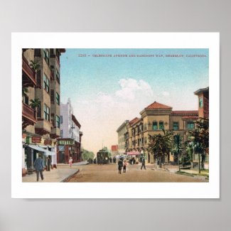 Telegraph Ave., Berkeley, California Vintage Postc