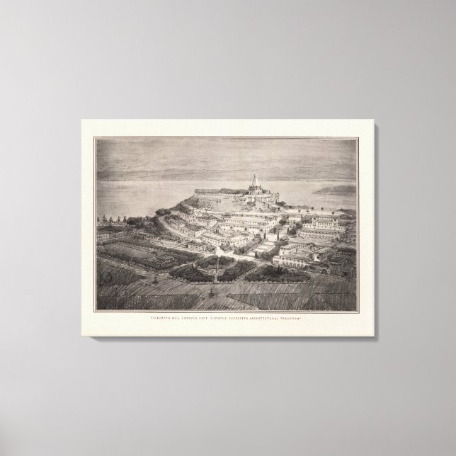 Telegraph Hill suggested architectural treatment Canvas Print (Front)