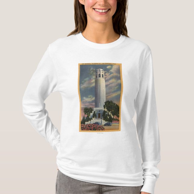 Telegraph Hill View with Coit Memorial T-Shirt (Front)