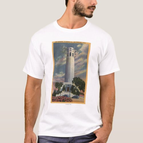 Telegraph Hill View with Coit Memorial T_Shirt