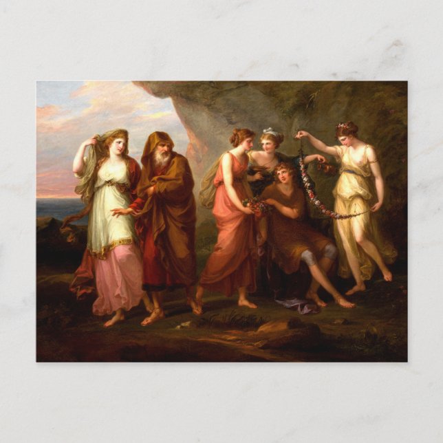 Telemachus and the Nymphs of Calypso  Postcard (Front)