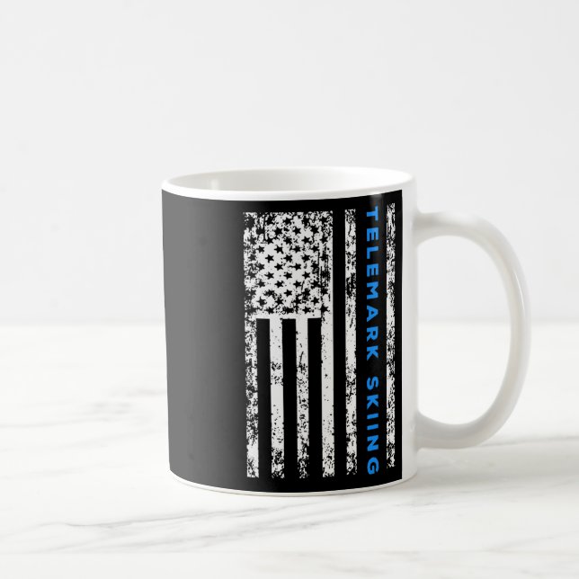 Telemark Skiing  Coffee Mug (Right)