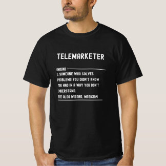 Telemarketer Noun Definition Men Women T-Shirt