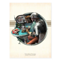 Telemedicine Illustration Postcard