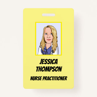 Telemedicine Nurse Practitioner Yellow Badge
