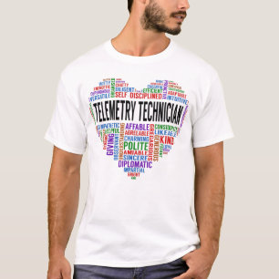 Telemetry Technician Heart T-Shirt